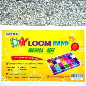 WOW!! 11,000+ Loom Bands "REFILL KIT" - NWOT